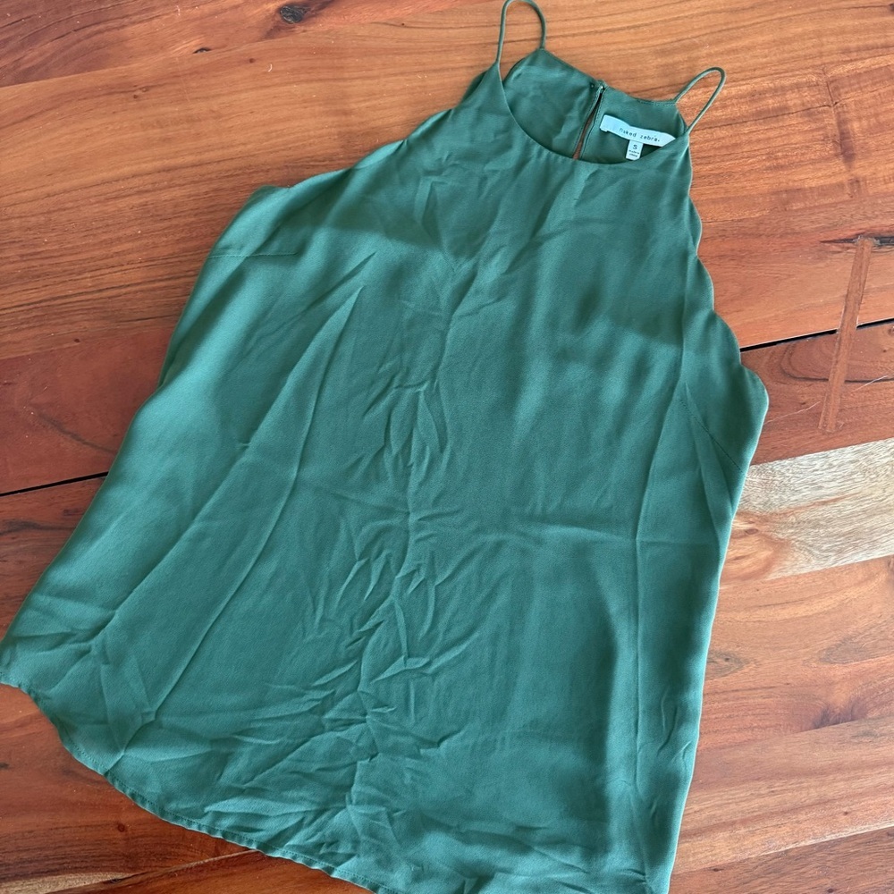 🦊 Naked Zebra Olive Green Tank Top